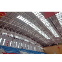 Cadre d&#39;espace en acier de construction de gymnase préfabriquée fermer la structure de toit du stade modulaire intérieur de basket-ball intérieur